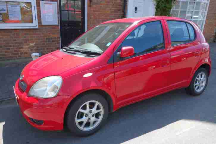 2004 YARIS T SPIRIT PETROL RED