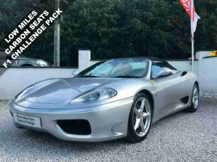 2004 V FERRARI 360 SPIDER F1 - CARBON SEATS - FSH - ** ONLY 11,000 MILES **