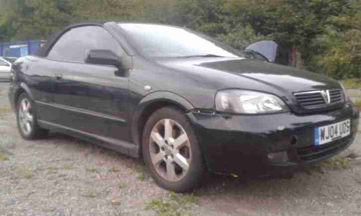 2004 VAUXHALL ASTRA COUPE CONVERTIBLE BLACK