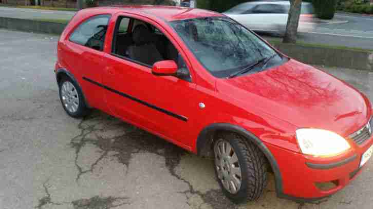 2004 VAUXHALL CORSA ACTIVE 16V RED