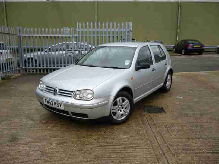 2004 VOLKSWAGEN GOLF MATCH SILVER 1.6 5dr MOT HISTORY SOLD AS SEEN NO RESERVE