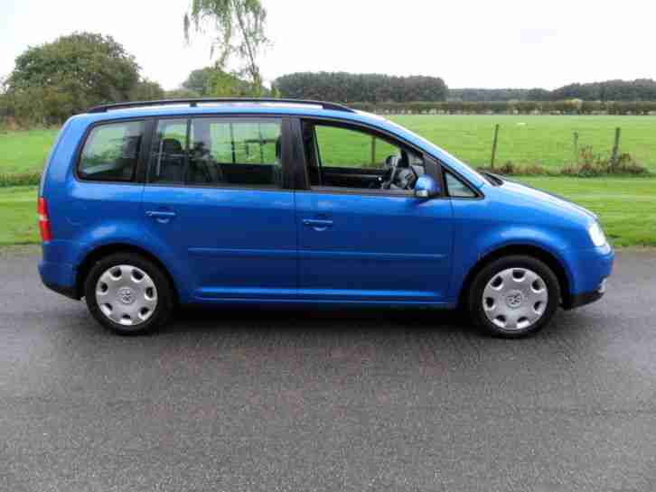 2004 VOLKSWAGEN TOURAN SE 1.9 TDI SE-6 SPEED-TAHITI BLUE-GREY CLOTH-AIR COND++