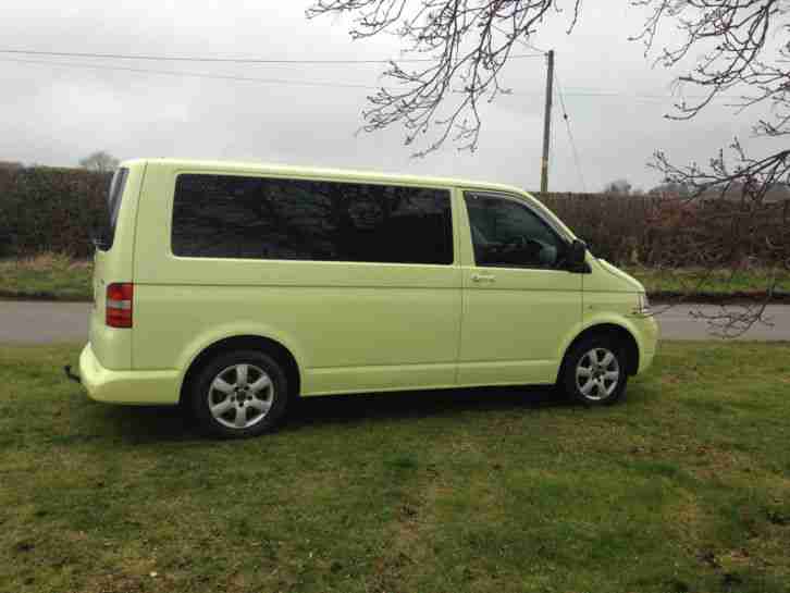 2004 VW TRANSPORTER T5 85 TDI GREEN KOMBI SHUTTLE 8/9 SEATS LONG MOT 280K MILES