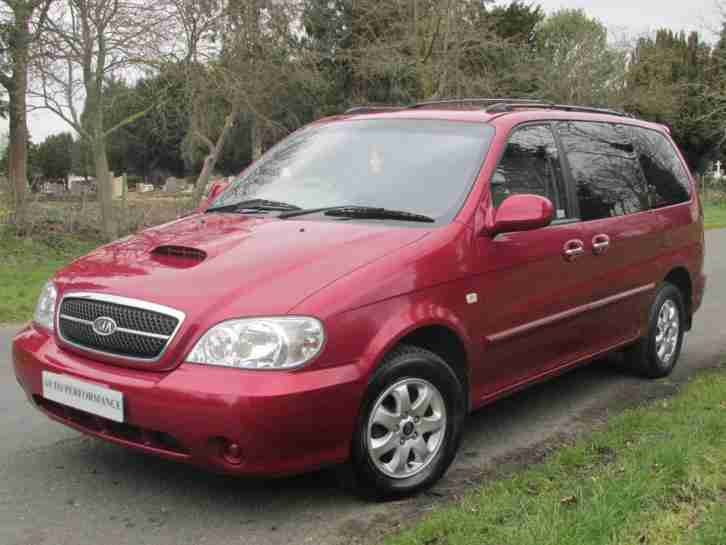 2005/05 KIA SEDONA 2.9CRDi DIESEL LE RED 7 SEATS, 12 MONTHS MOT, HPI CLEAR