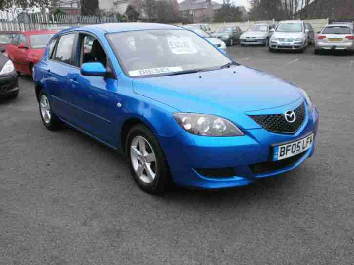 2005 05 Mazda3 1.6D turbo diesel TS 5 door met blue