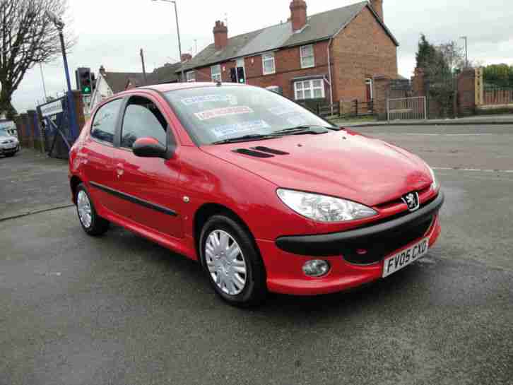 2005 05 PEUGEOT 206 1.4 LITRE HDi IN RED FULL SERVICE HISTORY DIESEL