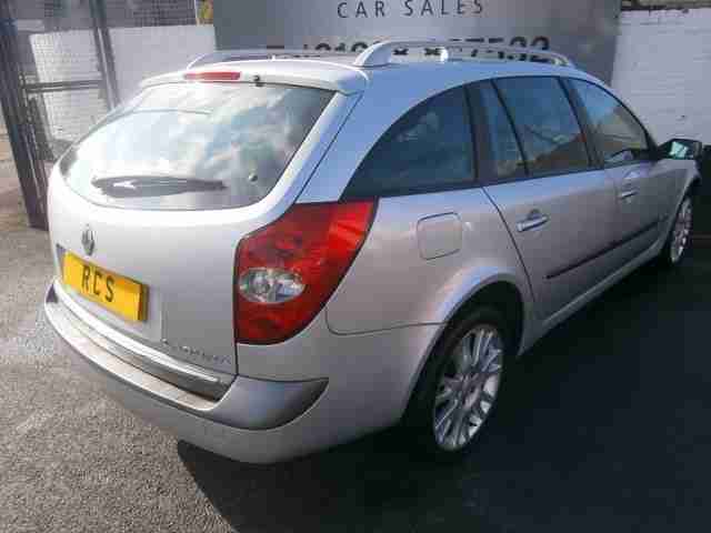 2005/05 RENAULT LAGUNA 1.9 DYNAMIQUE SPORT TOURER DCI 120 BHP DIESEL SILVER