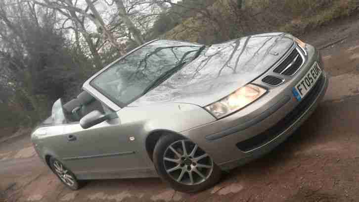 2005 05 SAAB 9 3 1.8 T LINEAR CABRIOLET CONVERTIBLE + LOW MILES + FULL MOT
