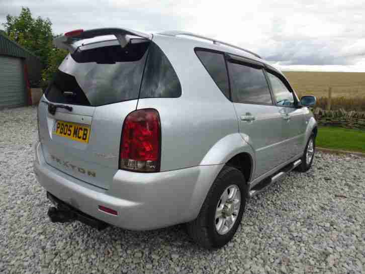 2005 05 Ssangyong Rexton 2.7TD auto RX 270 SE, 77000 MILES, SILVER, DIESEL