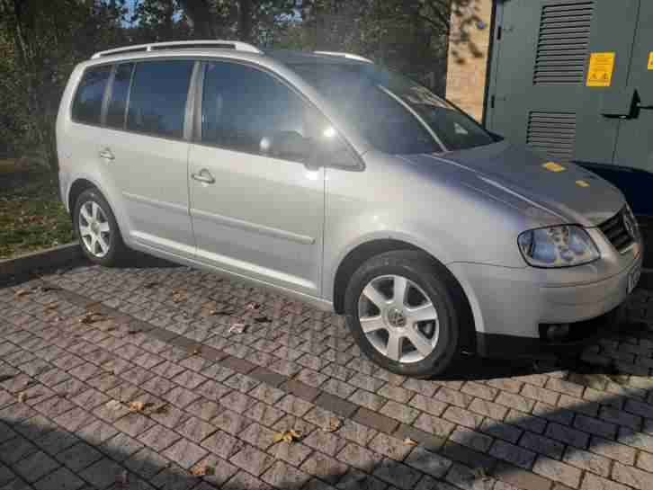 2005 05 VOLKSWAGEN TOURAN 2.0 TDI 140 BHP MANUAL SILVER 172K MILES DVD ROOF