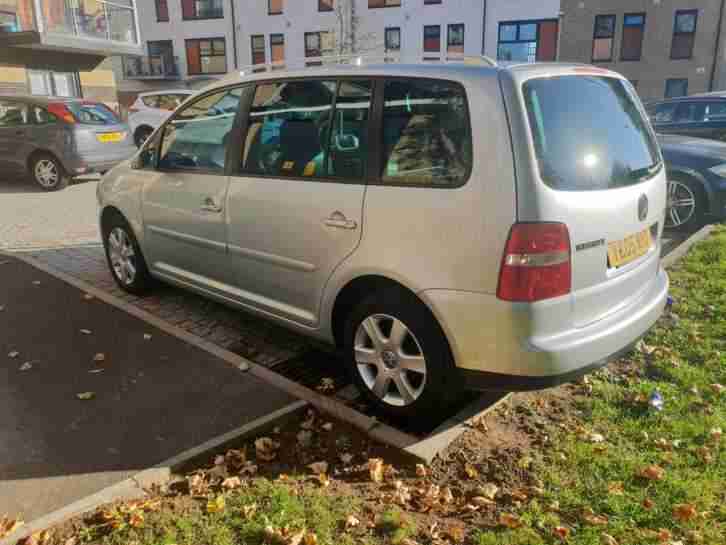 2005 05 VOLKSWAGEN TOURAN 2.0 TDI 140 BHP MANUAL SILVER / 172K MILES / DVD ROOF