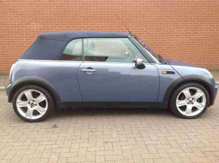 2005 '54' MINI COOPER CONVERTIBLE, FULL LEATHER INTERIOR, LOW MILES, HPI CLEAR