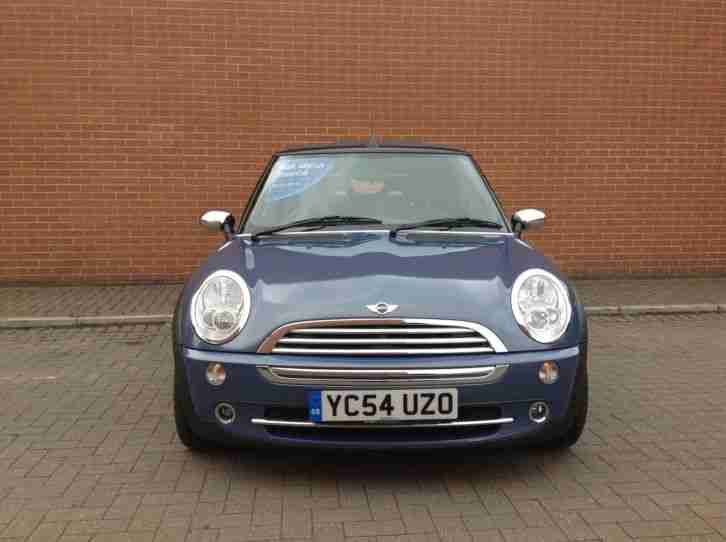 2005 '54' MINI COOPER CONVERTIBLE, FULL LEATHER INTERIOR, LOW MILES, HPI CLEAR