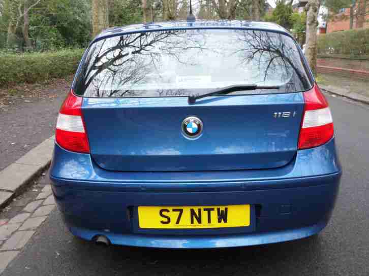2005 55 BMW 118 2.0 i SE 5 door blue