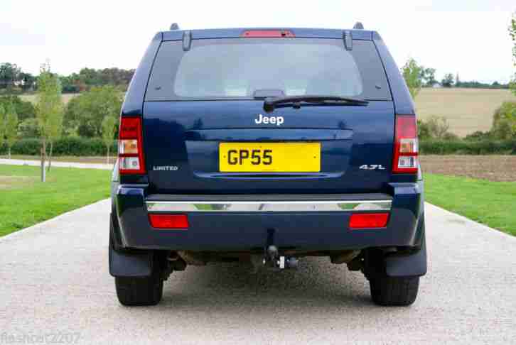 2005/55 JEEP GRAND CHEROKEE SW 4.7 V8 LIMITED AUTO 4X4 SUV - MET BLUE - LEATHER