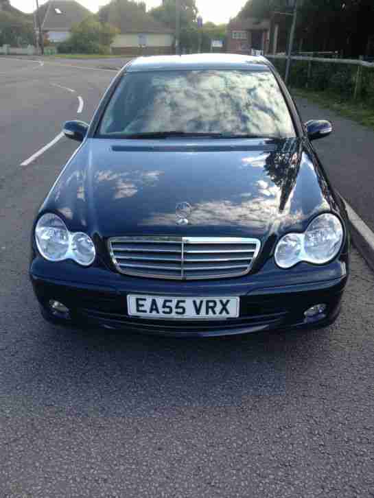 2005/55 MERCEDES C200 CDI CLASSIC SE 2.1TD BLACK AUTOMATIC BLACK LEATHER DIESEL