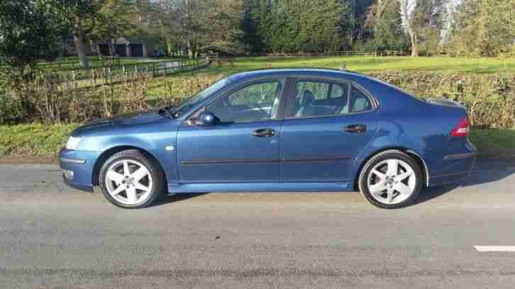 2005 55 SAAB 9-3 1.9 TID VECTOR SPORT 4 DR SALOON,FUSION BLUE,113K,3 OWNERS,LOOK