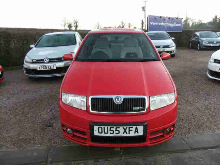 2005 (55) Skoda Fabia VRS 1.9 TDi 130 BHP 5 Door Red