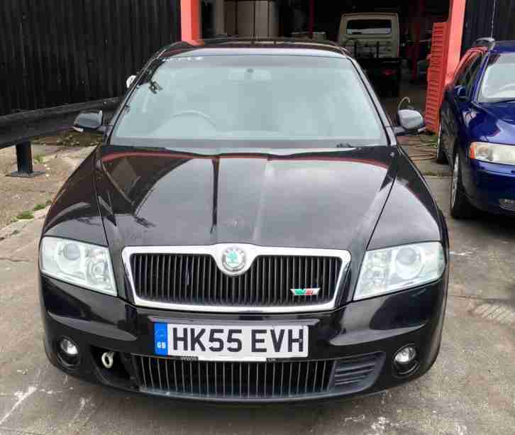 2005 55 Skoda Octavia 2.0T FSI vRS Black Spares or Repairs Export Damaged