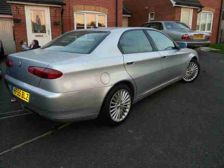 2005 ALFA ROMEO 166 TSPARK LUSSO SILVER fsh 69000 from new hpi clear