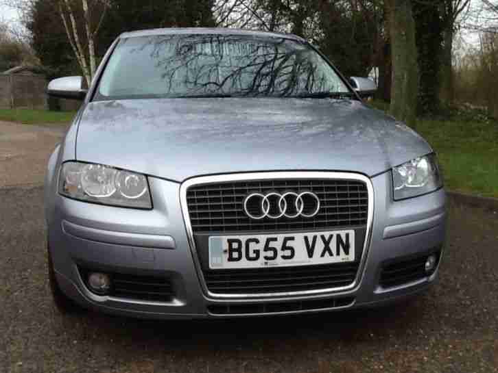 2005 AUDI A3 SPORT 2.0 TDI SPORTBACK 5 DOOR 140 BHP SILVER BLUE GREY 6 SPEED