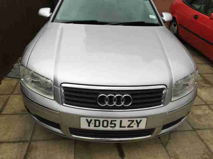 2005 AUDI A8 CVT SILVER AUTO FSH MINT NO SWAP/PX