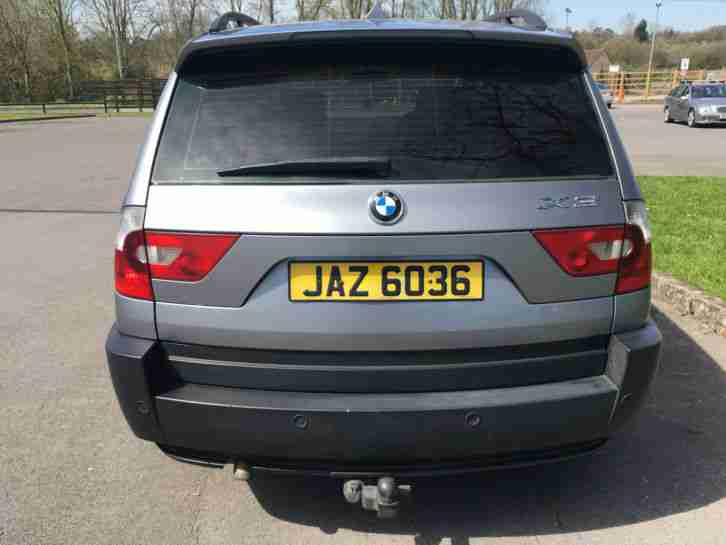 2005 BMW X3 D SPORT silver 200bhp full black leather 20" runflats bluetooth etc
