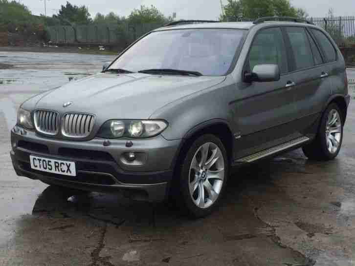 2005 BMW X5 4.8I SE 5S AUTO GREY LHD SPARES OR REPAIR.