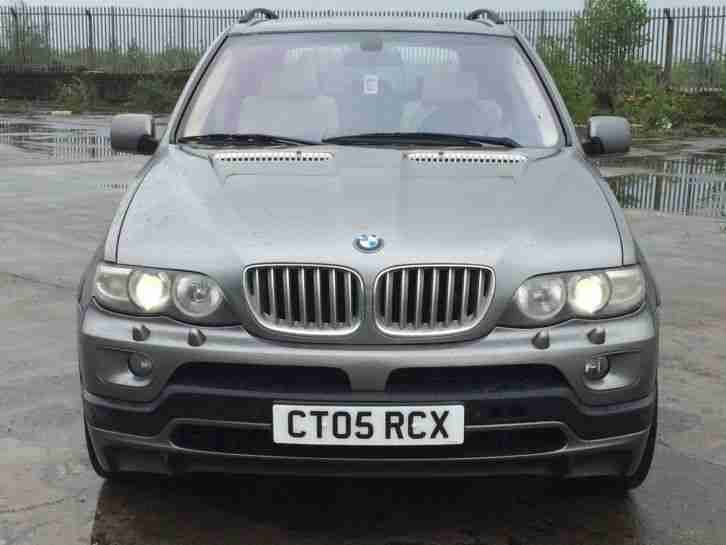 2005 BMW X5 4.8I SE 5S AUTO GREY LHD SPARES OR REPAIR.