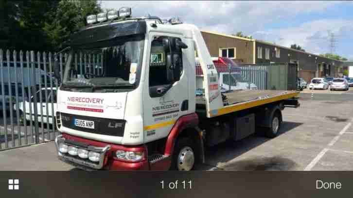 2005 DAF LF45 150 TILT AND SLIDE RECOVERY TRUCK 7.5 TON TRUK BODY WITH SPEC LIFT
