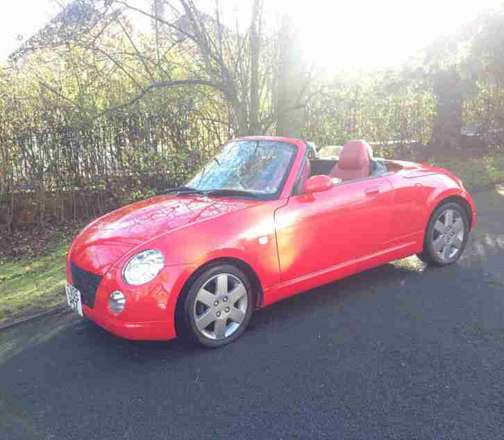 2005 DAIHATSU COPEN 0.7 TURBO 45000 MILES SAT NAV DVD ALLOYS CONVERTIBLE CHEAP