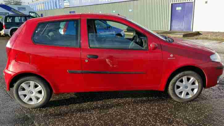 2005 FIAT PUNTO DYNAMIC 8V RED