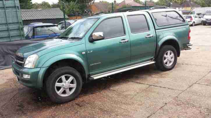 2005 ISUZU RODEO DOUBLE CAB WITH CANOPY, 2.5TD, DIESEL. DRIVES WELL. CHEAP