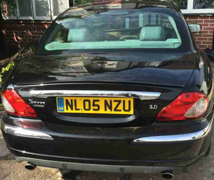 2005 JAGUAR X-TYPE V6 AUTO BLACK spares or repairs gas converted x4 wheel drive