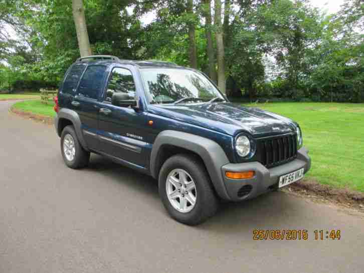 2005 JEEP CHEROKEE PIONEER VAN BLUE 2.5 Diesel 5 seat low mileage