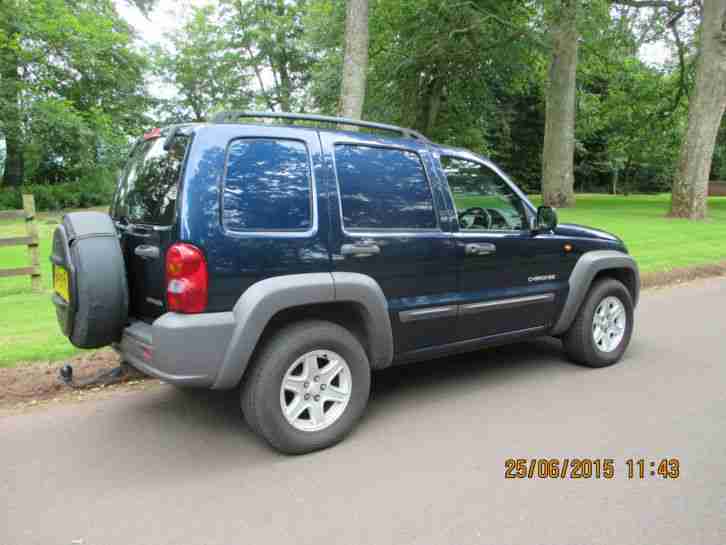 2005 JEEP CHEROKEE PIONEER VAN BLUE 2.5 Diesel 5 seat low mileage