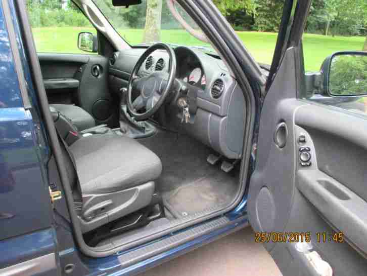 2005 JEEP CHEROKEE PIONEER VAN BLUE 2.5 Diesel 5 seat low mileage