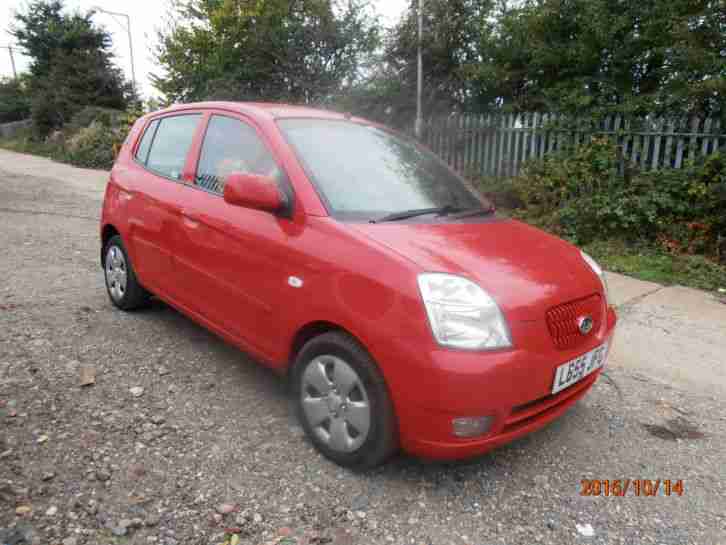 2005 KIA PICANTO LX RED M.O.T'D FOR SPARES OR REPAIR