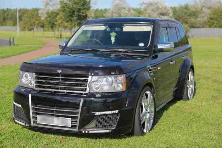2005 LAND ROVER RANGE ROVER SPORT V8SC STD A BLACK/BODY KIT/CUSTOM
