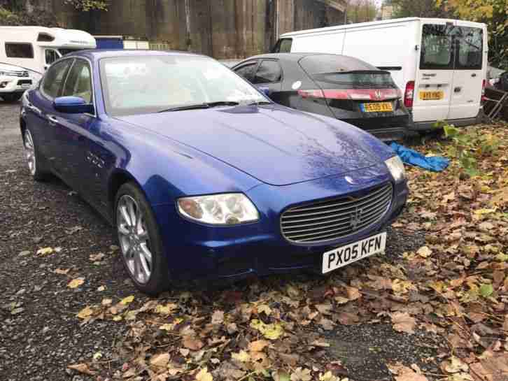 2005 MASERATI QUATTROPORTE 4.2 V8 BLUE SPARES OR REPAIR