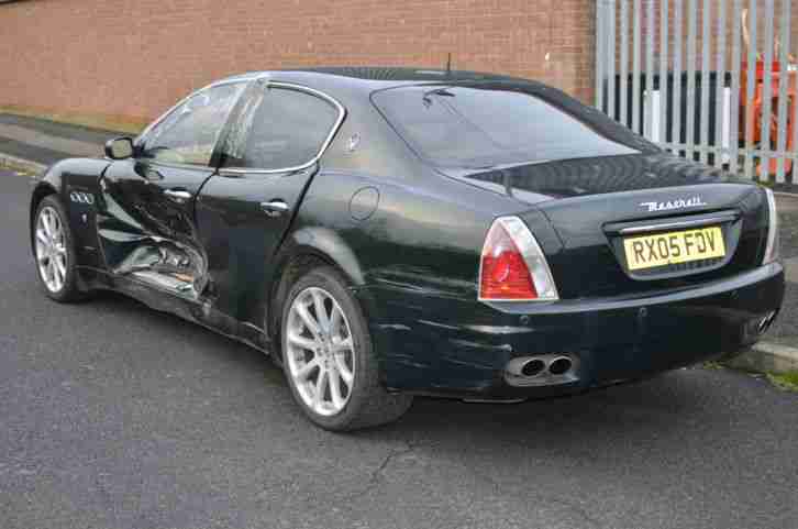 2005 MASERATI QUATTROPORTE AB4 S-A 400BHP GREEN SALVAGE DAMAGED UNRECORDED