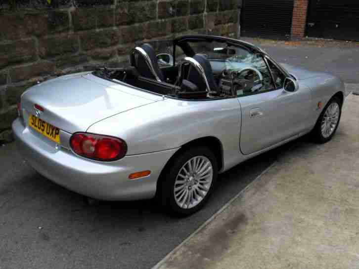 2005 MAZDA MX5 1.6 ARCTIC SILVER - Leather-heated seats-67000 miles-well kept++