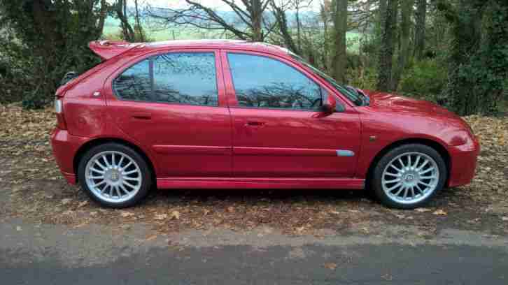 2005 MG ZR 105 Trophy S 5 door, lovely condition, Solar Red, half leather