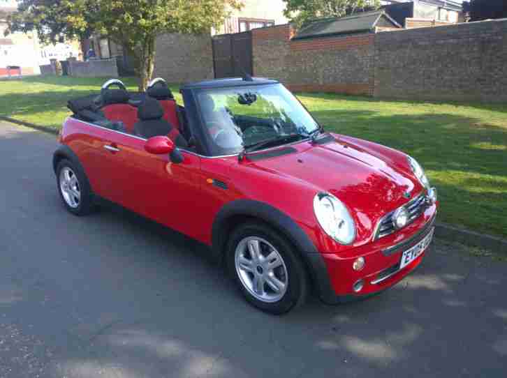 2005 COOPER RED CONVERTIBLE LOW