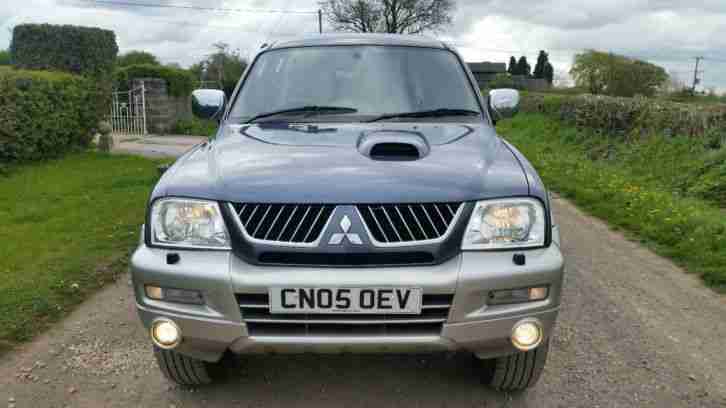 *** 2005 MITSUBISHI L200 WARRIOR 2.5 BLUE/SILVER NO VAT ***