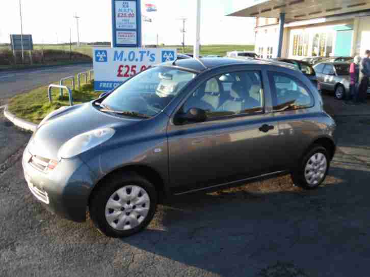 2005 NISSAN MICRA 1.2 16V S 3 DOOR IN TECHNO GREY, VERY CHEAP CAR