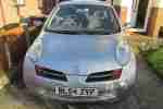 2005 MICRA S SILVER cat d very light