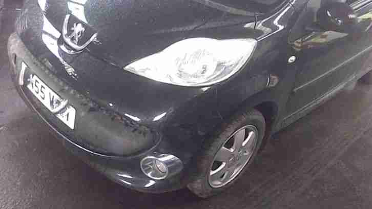 2005 PEUGEOT 107 URBAN BLACK CURRENTLY BREAKING FOR ALL PARTS