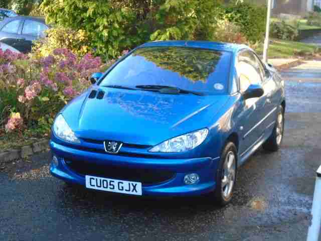 2005 PEUGEOT 206 CC CONDITION BLUE LOVELY CONDITION