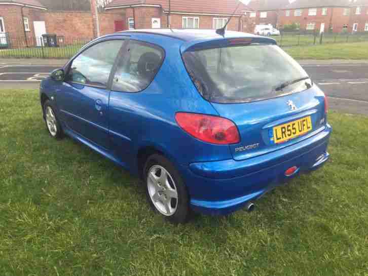 2005 PEUGEOT 206 SPORT BLUE 12 months mot ideal 1st car